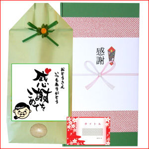 父の日米 緑の化粧箱-デザインタイプ-コシヒカリ5kg